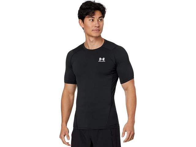(取寄) アンダーアーマー メンズ ヒートギア アーマー コンプレッション ショート スリーブ Under Armour men Under Armour Heatgear Armour Compression Short Sleeve Black/Whiteの通販は