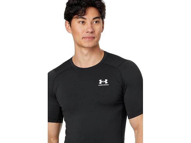 (取寄) アンダーアーマー メンズ ヒートギア アーマー コンプレッション ショート スリーブ Under Armour men Under Armour Heatgear Armour Compression Short Sleeve Black/White_2
