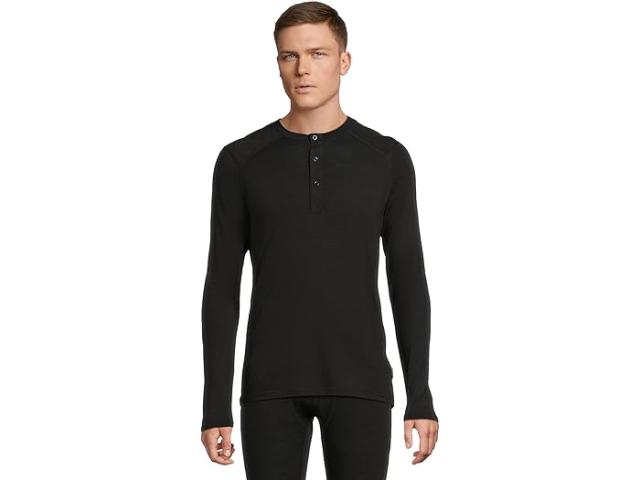 (取寄) ヘリーハンセン メンズ ロング スリーブ ヘンリー Helly Hansen men Durawool Long Sleeve Henley Black