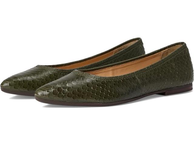 (取寄) フライ レディース ヘザー バレエ Frye women Heather Ballet Dark Olive