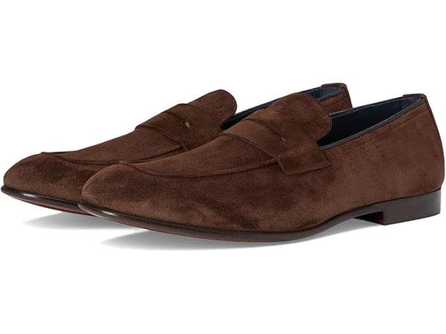 (取寄) ジョンストン&マーフィー コレクション メンズ テイラー ペニー Johnston & Murphy Collection men Taylor Penny Dark Brown Italian Suede