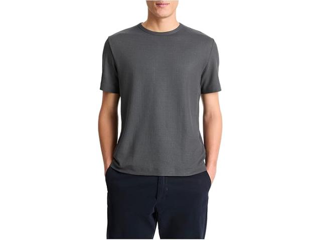 (取寄) ヴィンス メンズ ピマ ピケ ショート スリーブ クルー Vince men Pima Pique Short Sleeve Crew Soft Black