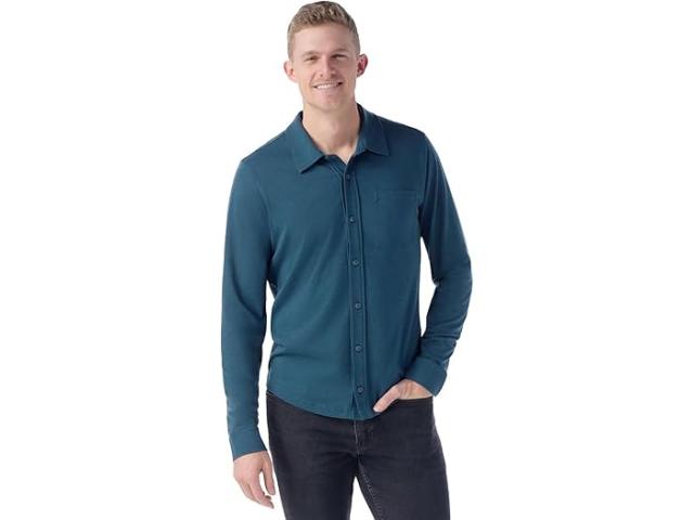 (取寄) スマートウール メンズ ロング スリーブ ボタン アップ Smartwool men Smartwool Long Sleeve Button Up Twilight Blueの通販は 37,620円