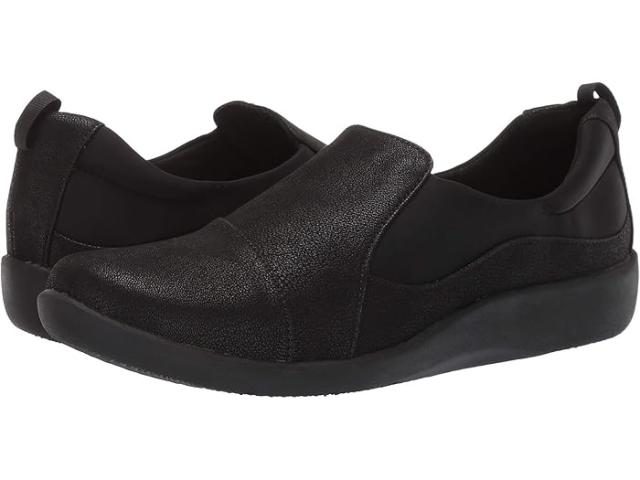 (取寄) クラークス レディース ジリアン パス Clarks women Sillian Paz Black Synthetic Nubuckの通販は 21,670円