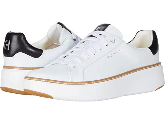 (取寄) コールハーン レディース グランドプロ トップスピン スニーカー Cole Haan women  GrandPro TopSpin Sneaker Ivory/Black Leather