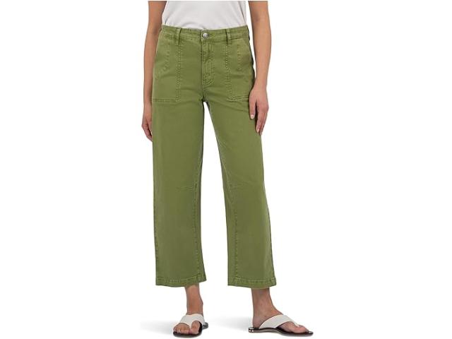 (取寄) カット フロム ザ クロス レディース アシュトン ワイド レッグ バレル KUT from the Kloth women Ashton Wide Leg Barrel Kiwi