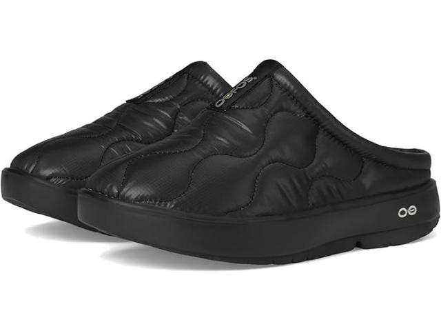 (取寄) ウーフォス レディース オークージー サーモ ミュール シューズ OOFOS women OOcoozie Thermo Mule Shoe Black