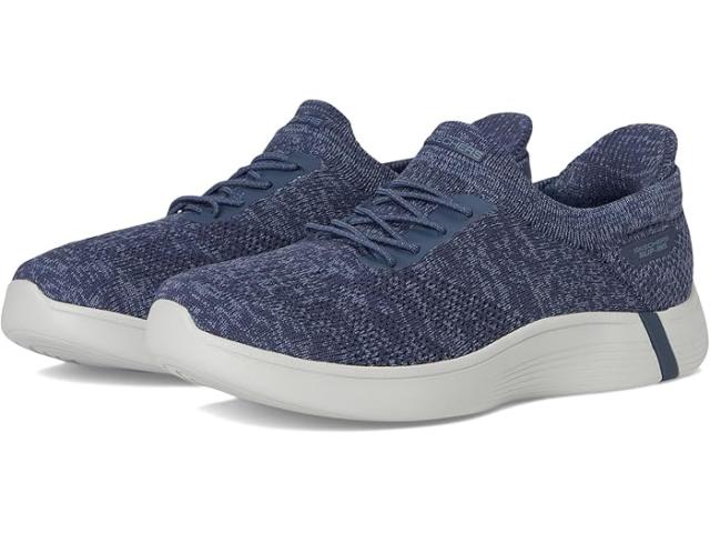 (取寄) スケッチャーズ パフォーマンス レディース オン-ザ-ゴー ハンズ フリー スリップインズ スウィフト W/ ソックス フィット SKECHERS Performance women On-the-go Hands Free Slip-ins Swift W/ Sock Fit Navy