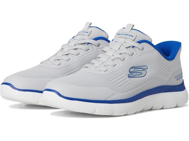 (取寄) スケッチャーズ メンズ サミッツ ハンズ フリー スリップ-イン SKECHERS men Summits Leyter Hands Free Slip-in Gray/Blue