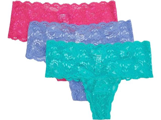 (取寄) コサベラ レディース ネバー セイ ネバー コンフィー トングス 3-パック Cosabella women Cosabella Never Say Never Comfie Thongs 3-Pack Portif Bl Flori Pink Addy Grnの通販は 22,070円