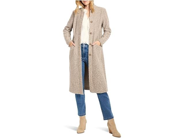 (取寄) ニックゾー レディース シェルパ ツイード ニット トップコート NIC+ZOE women Sherpa Tweed Knit Topcoat Neutral Multi