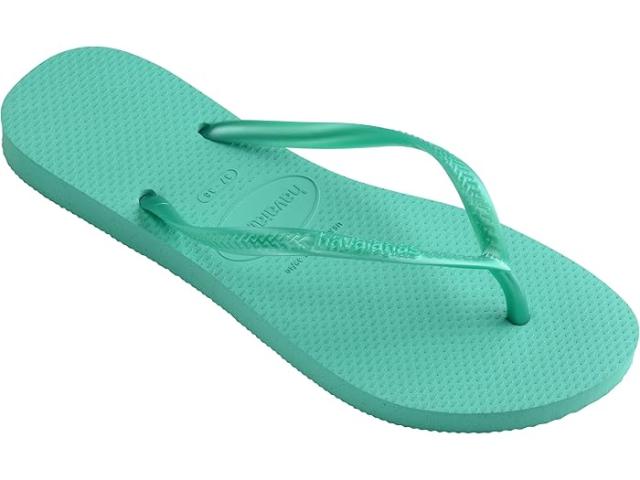 (取寄) ハワイアナス キッズ ガールズ スリム (トドラー/リトル キッド/ビッグ キッド) Havaianas Kids girls Havaianas Kids Slim (Toddler/Little Kid/Big Kid) Metallic Virtual Greenの通販は 6,360円