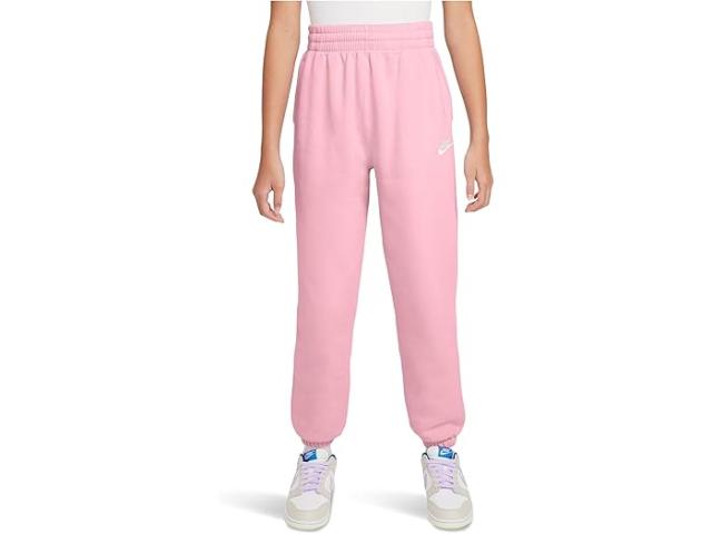 (取寄) ナイキ キッズ キッズ クラブ フリース ルーズ パンツ (リトル キッド/ビッグ キッド) Nike Kids kids Club Fleece Loose Pants (Little Kid/Big Kid) Med Soft Pink/Med Soft Pink/White