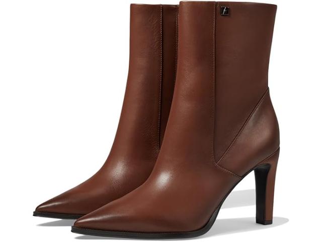(取寄) フランコ サルト レディース アッピア ポインテッド トゥ ドレス ブーティ Franco Sarto women Appia Pointed Toe Dress Bootie Tobacco Brown Leather