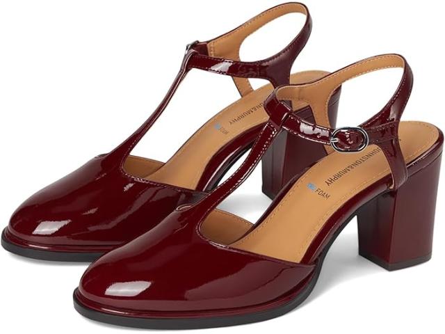 (取寄) ジョンストン&マーフィー レディース エイミー Tストラップ パンプス Johnston & Murphy women Amy T-Strap Pumps Red