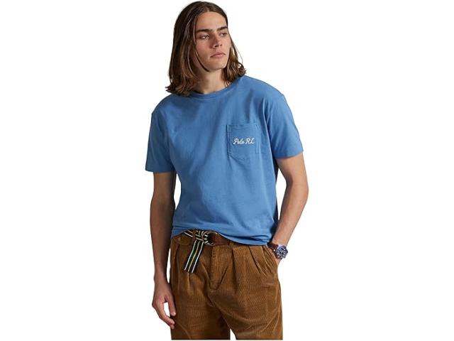 (取寄) ラルフローレン メンズ クラシック フィット ポロ ベアー ジャージ T-シャツ Polo Ralph Lauren men Classic Fit Polo Bear Jersey T-Shirt Hatteras Blue Heritage Bear