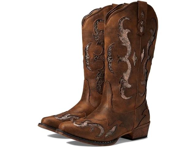 (取寄) ローパー レディース ライリー フレクストラ グリッター Roper women Roper Riley Flextra Glitter Brownの通販は