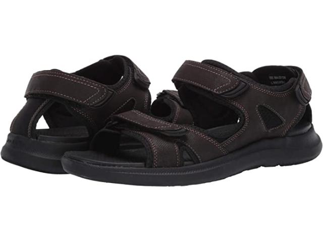 (取寄) ナン ブッシュ メンズ リオ ビスタ 3-ストラップ リバー サンダル Nunn Bush men  Rio Vista 3-Strap River Sandal Brownの通販は 12,099円