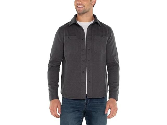 (取寄) リバプールロサンゼルス メンズ ニット ロング スリーブ ボタン アップ シャツ Liverpool Los Angeles men Knit Long Sleeve Button Up Shirt Black Grey Multiの通販は 22,024円