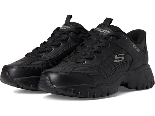 (取寄) スケッチャーズ メンズ アフターバーン グリル コープラル ハンズ フリー スリップ-イン SKECHERS men Afterburn E'Lite Grill Corporal Hands Free Slip-In Black/Black