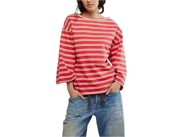 (取寄) フリーピープル レディース ウィー ザ フリー セ ラ ビー ティー Free People women We The Free C'est La Vie Tee Red Combo