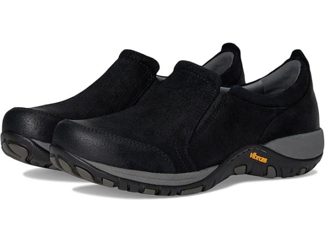 (取寄) ダンスコ レディース ピッピー Dansko women Pippy Black Waterproof Burnished Suede