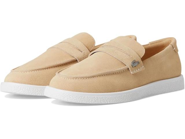 (取寄) ラコステ メンズ コシェ ローファーズ Lacoste men Cochet Loafers Natural/White