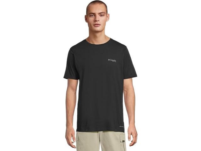 (取寄) コロンビア メンズ パフォーマンス フィッシング ギア フィッシュ フロッグ リ ショート スリーブ Columbia men PFG Fish Flag II Short Sleeve Black/Graphite Gradient