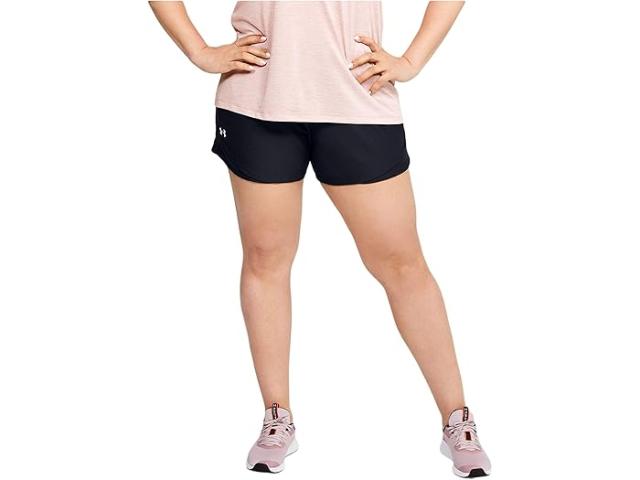(取寄) アンダーアーマー レディース プラス サイズ プレイ アップ 3.0 ショーツ Under Armour women Plus Size Play Up 3.0 Shorts Black/Whiteの通販は 7,782円