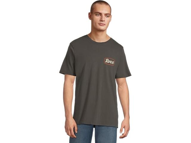 (取寄) ルーカ メンズ サイン ポスト ショート スリーブ RVCA men Sign Post Short Sleeve Black