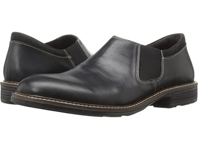 (取寄) ナオト メンズ ディレクター Naot men  Director Black Raven Leather/Black Velvet Nubuck