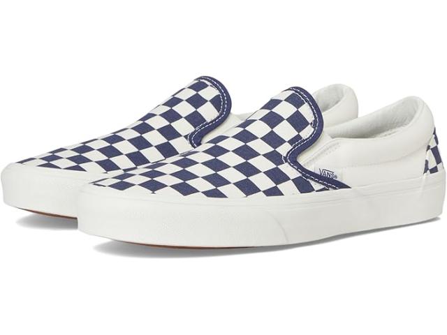 (取寄) バンズ クラシック スリッポン チェッカーボード Vans Classic Slip-On Checkerboard Checkerboard Deep Twilight