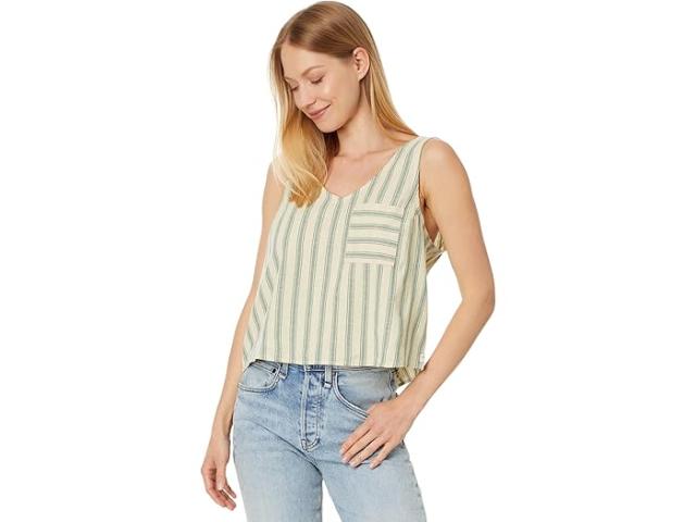 (取寄) トードアンドコー レディース タージ ヘンプ ボタン バック タンク リ Toad&Co women Taj Hemp Button Back Tank II Barley Stripeの通販は