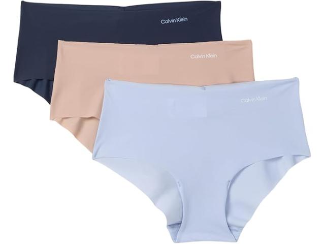 (取寄) カルバンクライン アンダーウェア レディース インビジブルズ 3-パック ヒップスター   Underwear women Invisibles 3-Pack Hipster Casual Blue/Speakeasy/Cedar