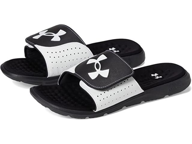 (取寄) アンダーアーマー メンズ イグナイト 7 スライド Under Armour men Under Armour Ignite 7 Slide Black/White/Blackの通販は