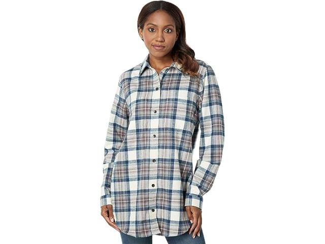 (取寄) エルエルビーン レディース スコッチ プレイド フランネル チュニック L.L.Bean women L.L.Bean Scotch Plaid Flannel Tunic Indigo Tartanの通販は