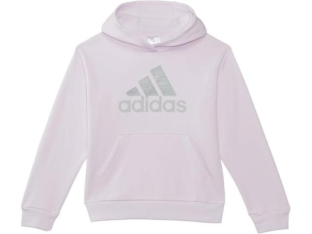 (取寄) アディダス キッズ ガールズ ロング スリーブ エッセンシャル フーデット グラフィック キッド) adidas Kids girls adidas Kids Long Sleeve Essential Hooded Graphic Pullover(Big Kid) Ice Lavenderの通販は 14,360円
