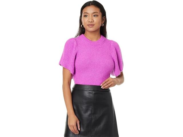 (取寄) リラ P レディース フラッター スリーブ クルー ネック セーター Lilla P women Flutter Sleeve Crew Neck Sweater Violet