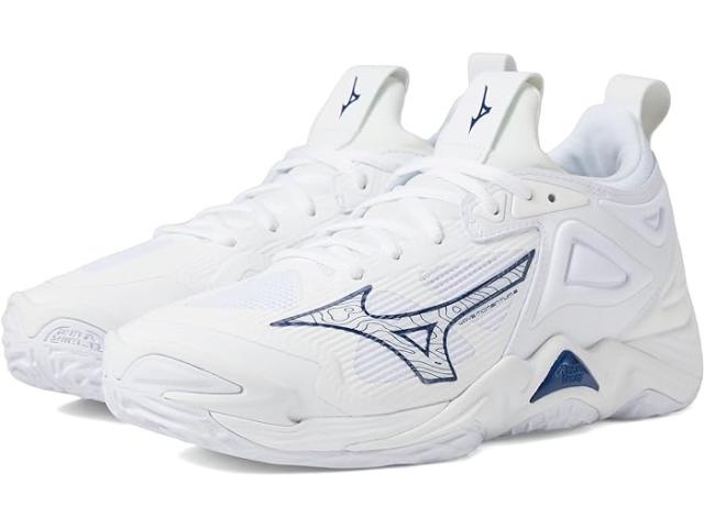 (取寄) ミズノ レディース ウェーブ モーメンタム 3 Mizuno women Mizuno Wave Momentum 3 White/Navy