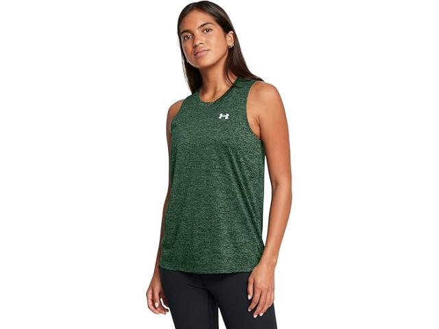 (取寄) アンダーアーマー レディース テック タンク ツイスト Under Armour women Under Armour Tech Tank Twist Forest Green/Whiteの通販は 7,956円