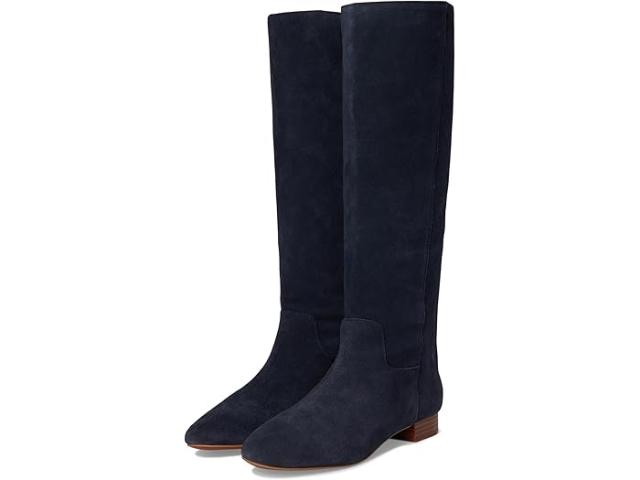 (取寄) メイドウェル レディース テイラー ラウンド トゥ トール ブーツ - スエード Madewell women Taylor Round Toe Tall Boot - Suede Deep Indigo
