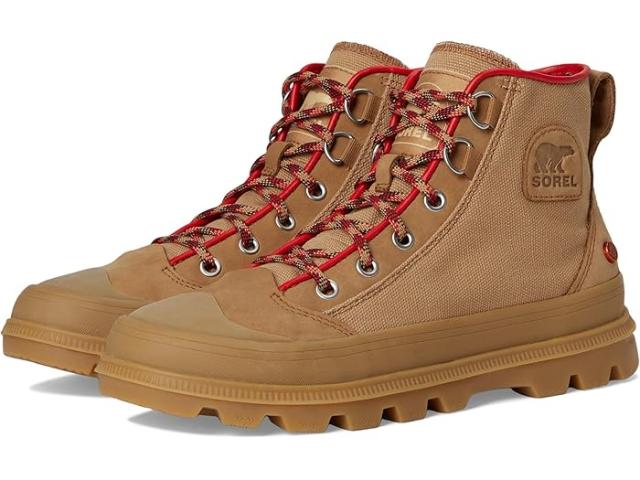 (取寄) ソレル レディース スカウト n アバウト ミッド スニーカー ギア CHK SOREL women Scout N About Mid Sneakers Gear Chk Caribou Buff/Gum