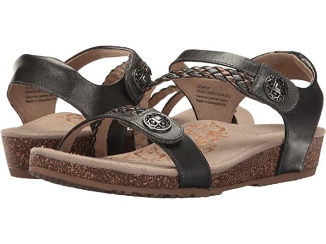 (取寄) エイトレックス レディース ジリアン クオーター ストラップ Aetrex women Aetrex Jillian Quarter Strap Gunl