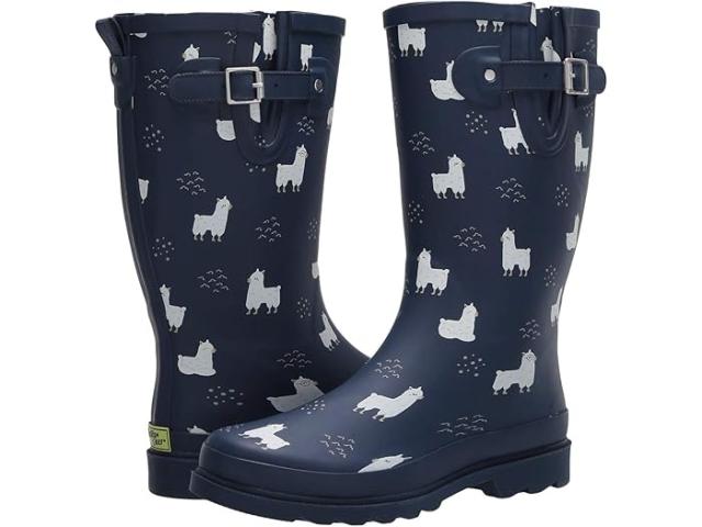 (取寄) ウエスタンチーフ レディース プリンテッド トール レイン ブート Western Chief women Printed Tall Rain Boot No Probllama