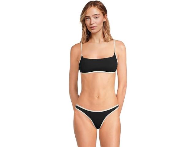 (取寄) エルスペース レディース トップ L*Space women Kourt Top Black/Cream