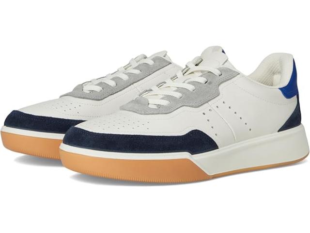 (取寄) エコー メンズ ストリート コート レース スニーカー ECCO men Street Court Lace Sneaker Marine/White/Virtual