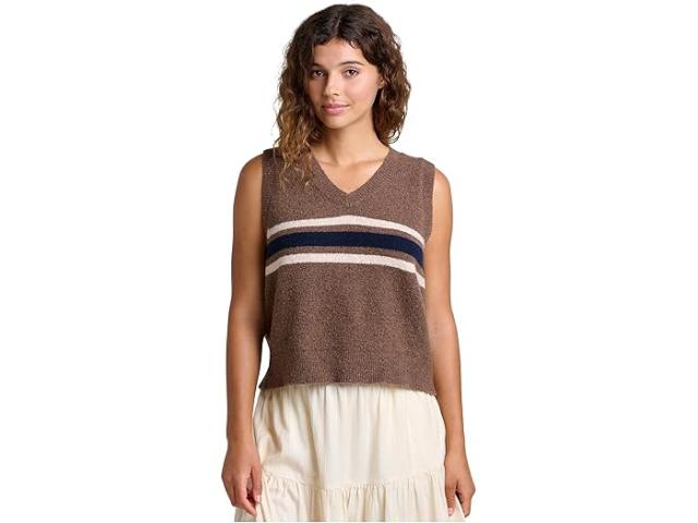 (取寄) トードアンドコー レディース ワサッチ セーター ベスト Toad&Co women Wasatch Sweater Vest Chestnut Chest Stripe