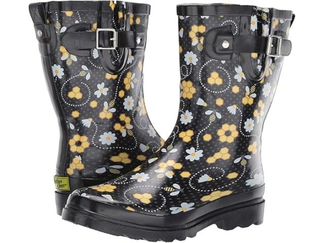 (取寄) ウエスタンチーフ レディース ウォータープルーフ ミッド レイン ブーツ Western Chief women Waterproof Mid Rain Boot Bloom Bees