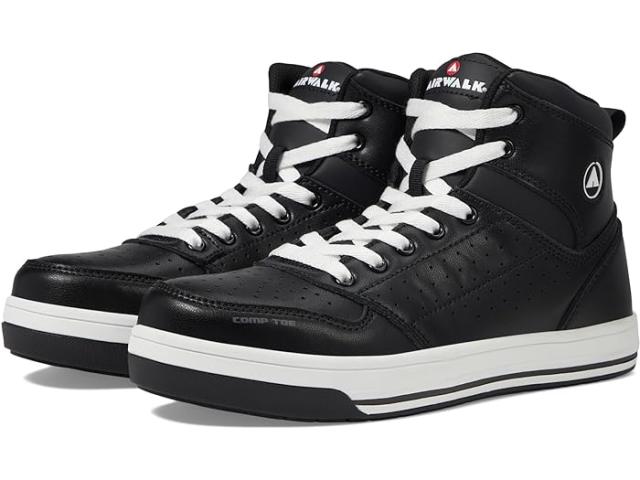 (取寄) エアウォークワーク メンズ アリーナ ミッド コンプ トゥ エー SR Airwalk Work men Airwalk Work Arena Mid Comp Toe EH SR White/Black
