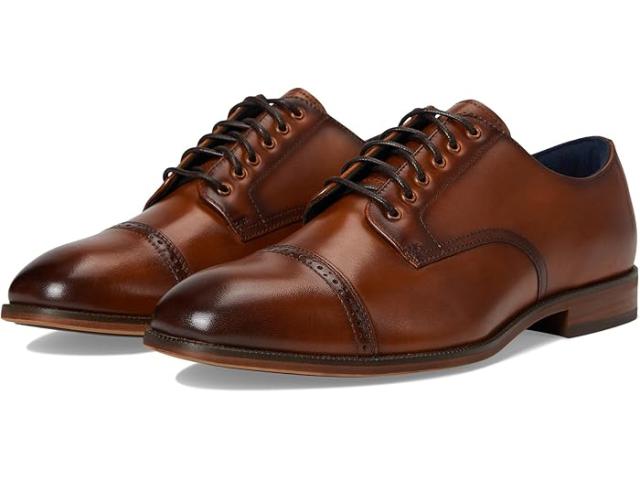 (取寄) ステイシー アダムス メンズ ウィリアム キャップ トゥ レースアップ Stacy Adams men William Cap Toe Lace-Up Tan